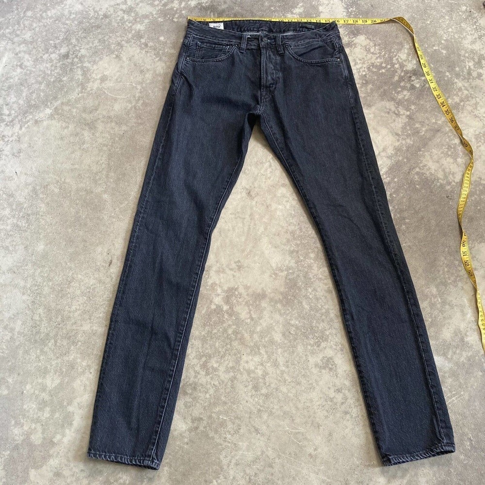 Benzak B01‎ BBD Jeans Mens 31 Button Fly Skinny Leg Black Stone Cotton Portugal